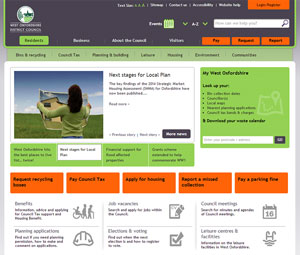 West Oxfordshire District Council Website
